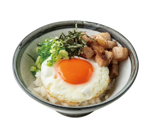 焼豚丼（半熟玉子入り）