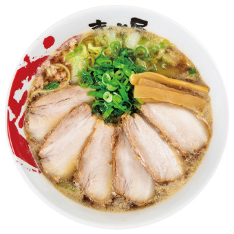 chichen soup ramen with sliced roasted pork on top